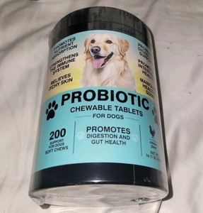 200 Probiotic Chews for Dogs, Supports Gut Health, Digestion, Gas, Constipation