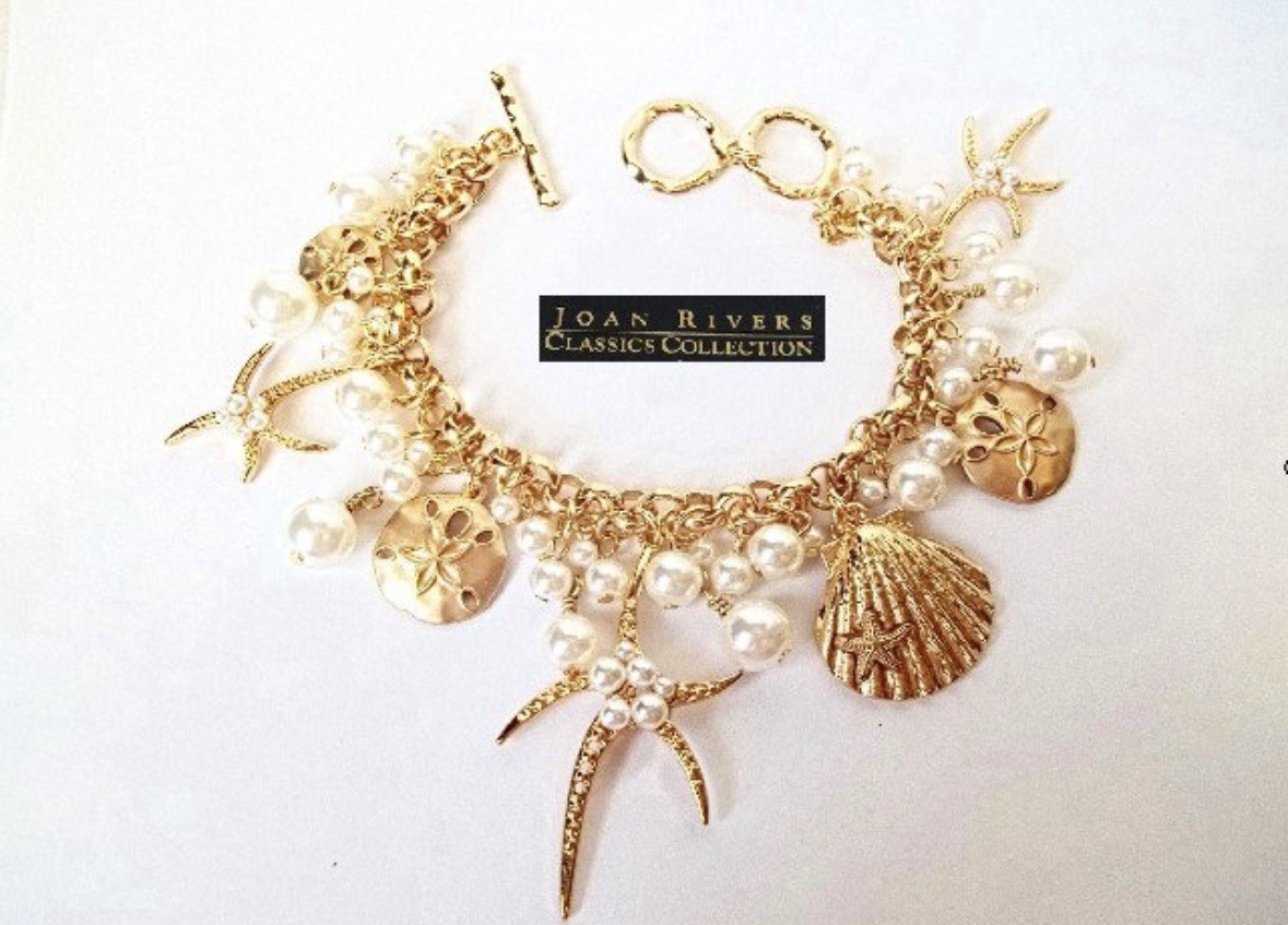 Bracelet Joan Rivers Princess of the Ocean à breloques marines pour femme