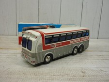 Vintage Japanese Tin Toy Bus Friction Ichiko S20357 Showa Era