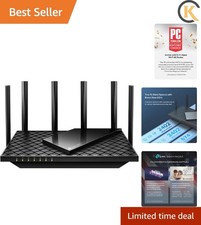 Tri-Band WiFi 6E Router Archer - Gigabit Wireless Internet for Gaming, VPN, O...