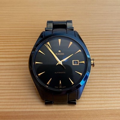 Rado HyperChrome Automatic R32252162 Black Ceramic Watch Box Papers