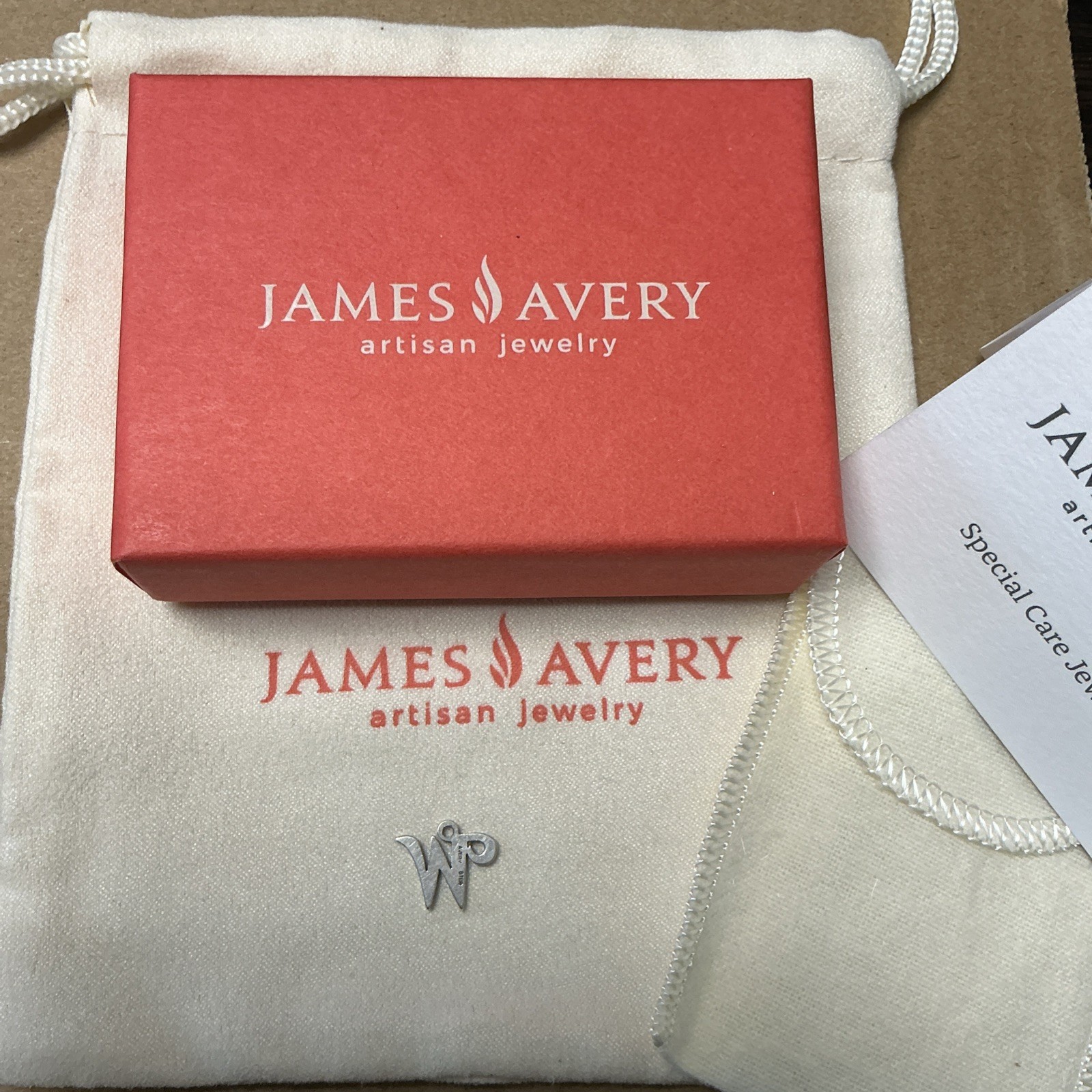 James Avery “W” Charm Small Script - image 2