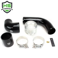 H&S Black Steel Cold Side Intercooler Pipe Kit For 17-25 Ford 6.7L Powerstroke