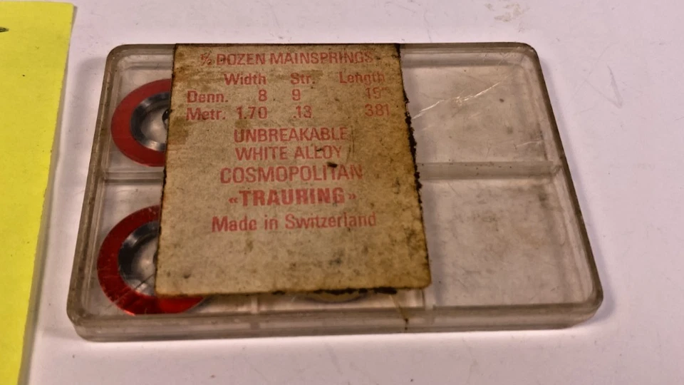 LOTE de 3 relojes de bolsillo Waltham resortes principales 0s 2228 agujero aleación blanca - Nuevo lote #46 Foto 3 de 4