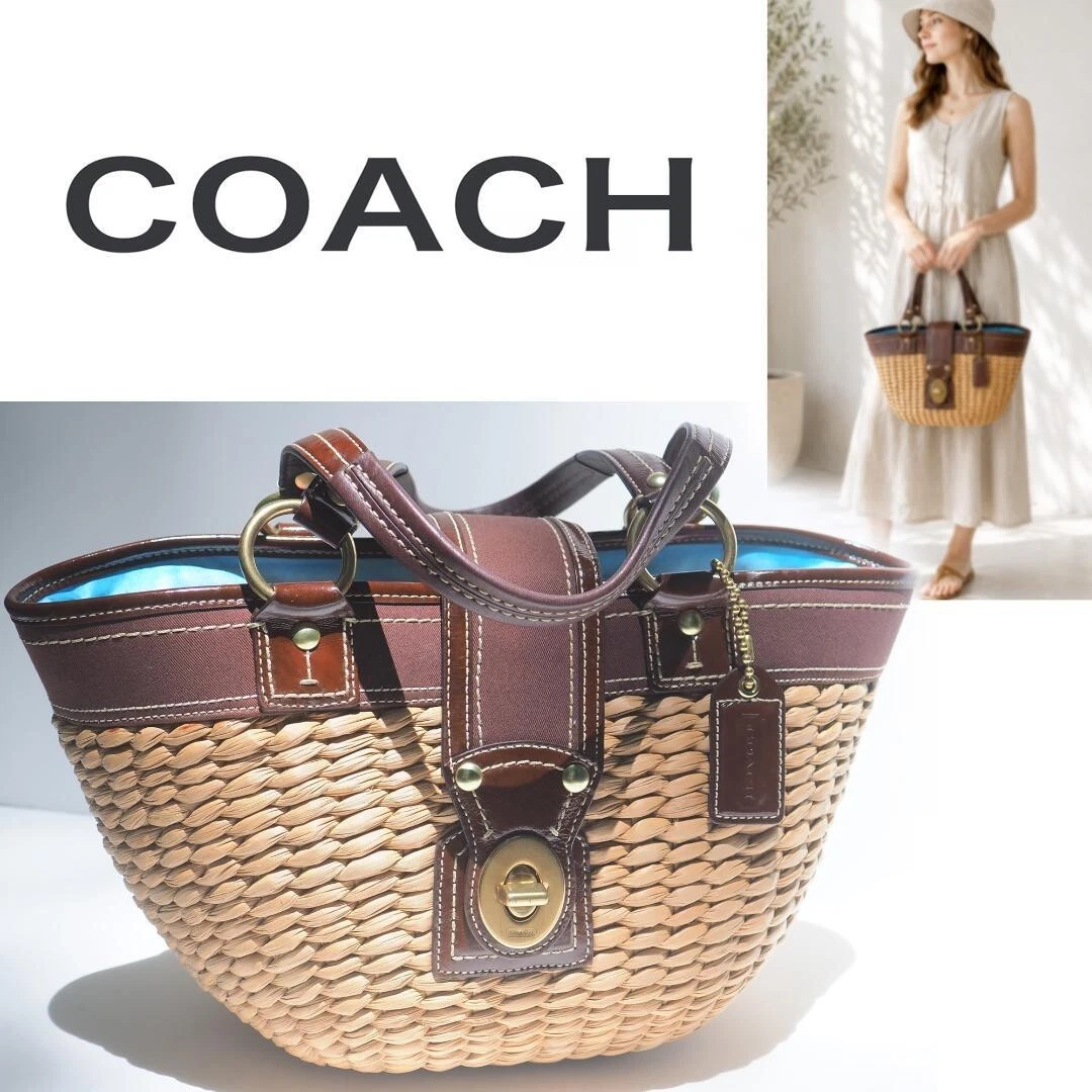 Coach Legacy Tote Straw Exterior Bags & Handbags for Women | eBay