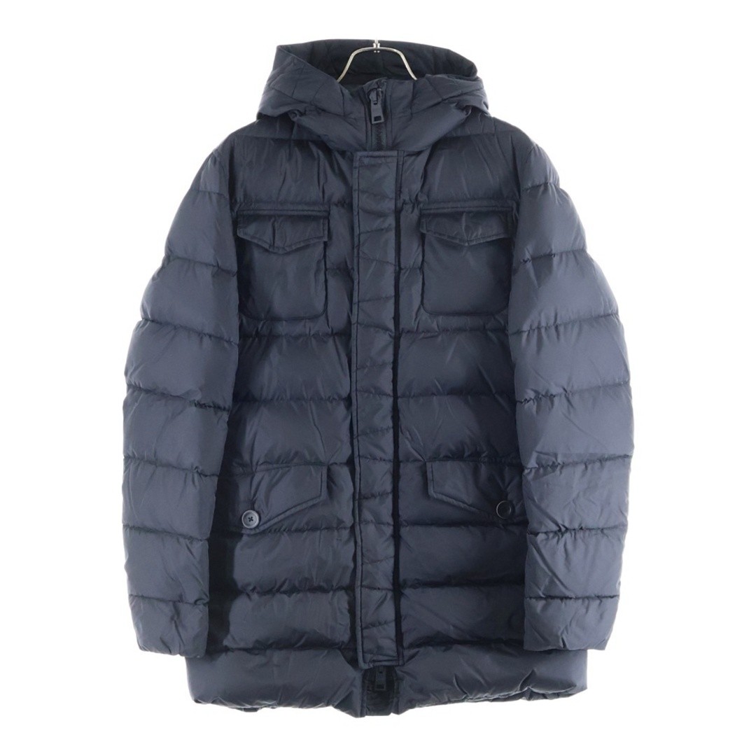 HERNO Double Zip Full Snap Button Down Coat Black… - image 1