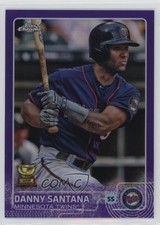 2015 Topps Chrome Purple Refractor 23/250 Danny Santana #167 yf0