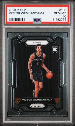 2023 Panini Prizm #136 Victor Wembanyama PSA 10