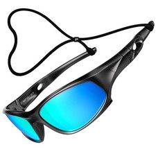 Kids Hot TR90 Polarized Sports Sunglasses For Boys Girls Child Age 3-10 blue...