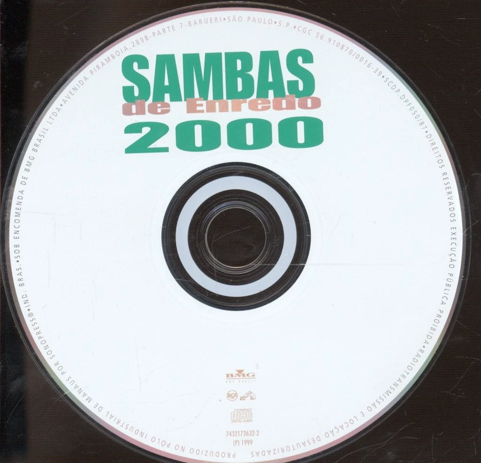 Verschiedene Künstler Sambas De Enredo 2000 CD Brasilien Rca 1999 74321726322 - Bild 3 von 3