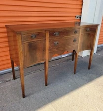 BEAUTIFUL Antique Federal Style Mahogany Inlaid Sideboard Buffet 60"W×38"T×22"D