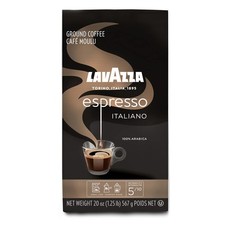 Lavazza Espresso Ground Coffee, Medium Roast,...