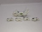 Vintage cocker spaniel dog figurines ceramic Miniature Set Mom And Puppies — photo 4