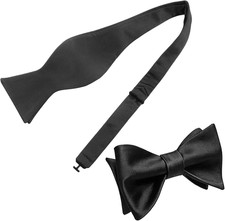 Bokwin Classic Self Tie Bow Ties for Men   Solid Bowtie for Wedding, Tuxedo  Fo