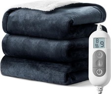 Heated Blanket,Soft Flannel Heated Throw Blanket,Fast Heating Electric Throw ...