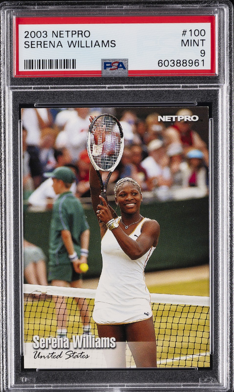 2003 NETPRO #100 SERENA WILLIAMS PSA 9