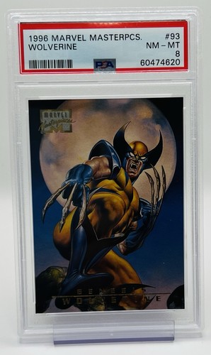 1996 Marvel Masterpieces Wolverine #93 PSA 8