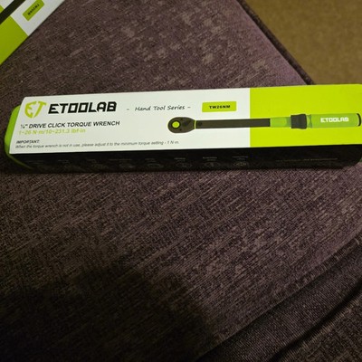 Etoolab 1/4 Zoll Drehmoment, ±3% Fehlergenauigkeit, 1-26 N·m/10-231,3 lbf·in, 72 Zähne