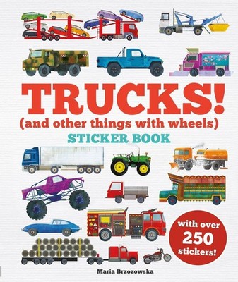 Trucks! Sticker Book: (And Other Things With Wheels) by Bryony Davies Paperback