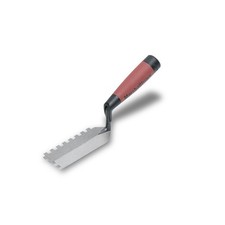 eckig gezahnte Randkelle mit 6x6x6 mm und Durasoft Griff, schmale Kelle für e...