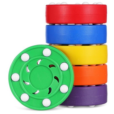 6 Pcs Eishockeypuck Hockeyzubehör Outdoor Straßenhockey Roller Feldhockeybälle