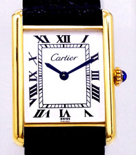 Cartier Authentic Ladies Cartier Tank Watch Red Presentation Box Cartier Bag