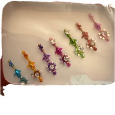 Indian Bollywood Bindi Body Jewel Self Adhesive, Crystal Forehead, Face Jewels