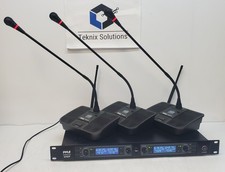 Pyle PDWM4700 UHF Wireless Conference Microphone System 3 Microphones