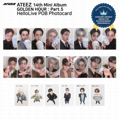 ATEEZ 14th Mini Album Golden Hour Part.5 HelloLive POB Photocard