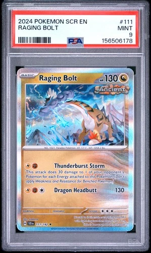 2024 POKEMON SCR EN-STELLAR CROWN #111 RAGING BOLT PSA 9