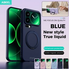 For Xiaomi 17 Pro Max Shockproof Liquid Silicone Magsafe Case Ring Stand Cover