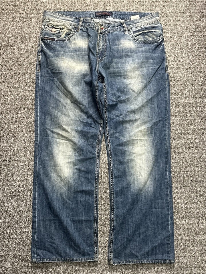 Y2K 2000s skater style Blue Stained Baggy DSquared Jeans | $50 | eBay
