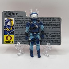 1986 Gi Joe Cobra Motor-viper V1 100 Complete With File Card 1986 Gi Joe Cobra Motor-viper V1 100 Complete With File Card