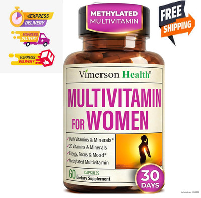 Multivitamin for Women with Methylated Vitamins and Chelated Minerals for Energy