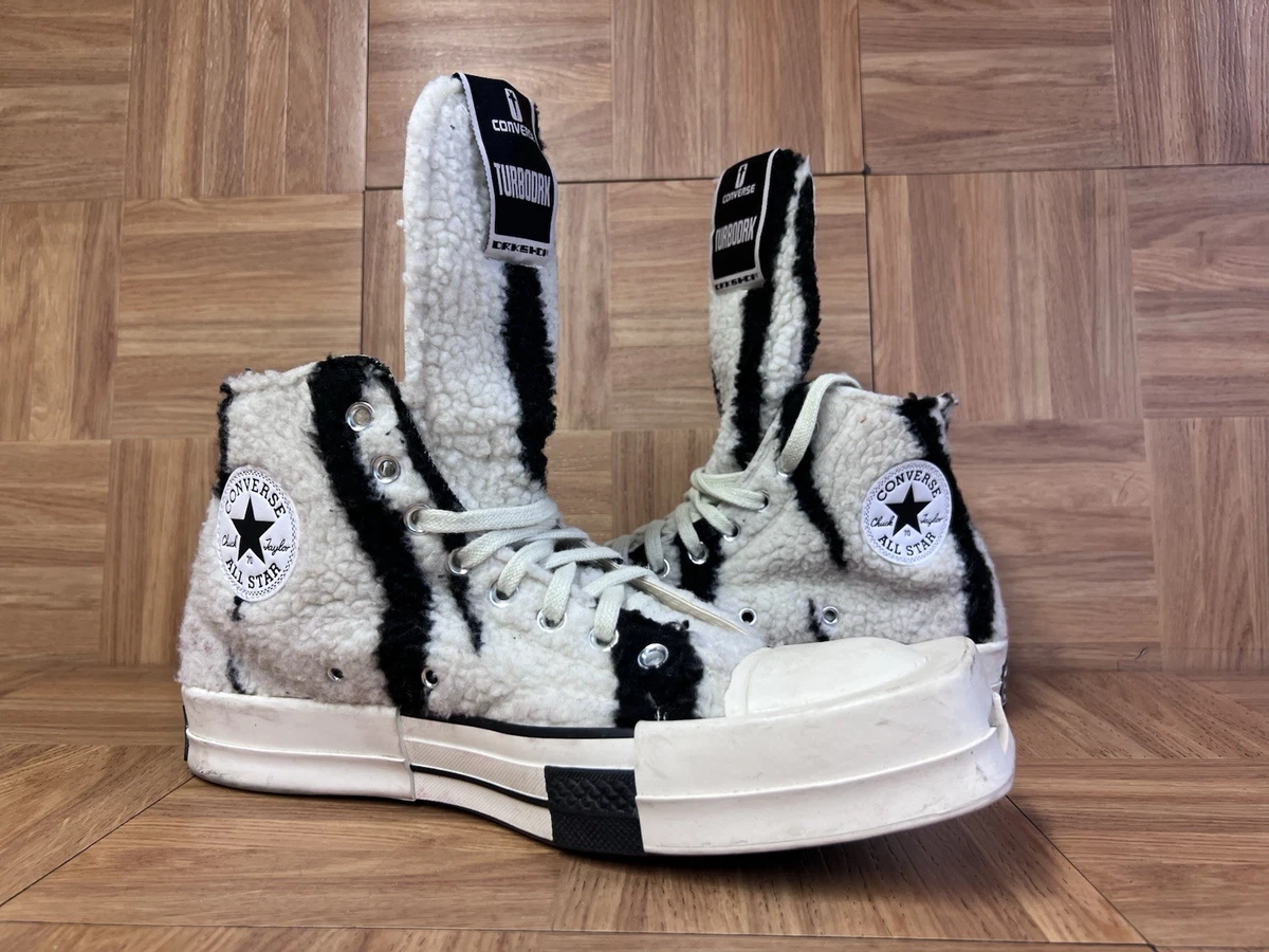 Converse x Rick Owens DRKSHDW TURBODRK Chuck 70 High Zebra for Converse x Rick Owens DRKSHDW TURBODRK Chuck 70 High Zebra for