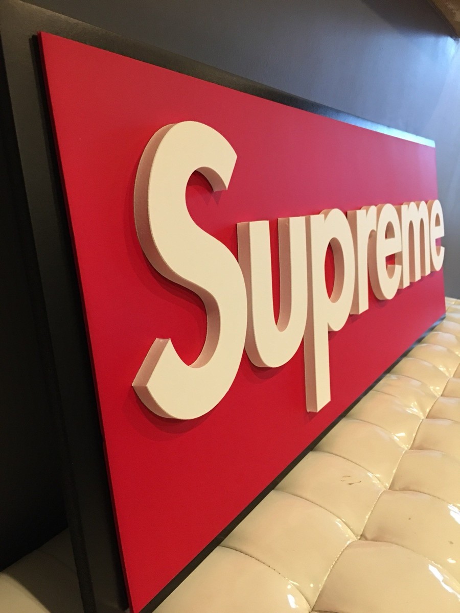 Supreme Box Logo Sign Display Skateboard Skateboarding SB | eBay Supreme Box Logo Sign Display Skateboard Skateboarding SB | eBay