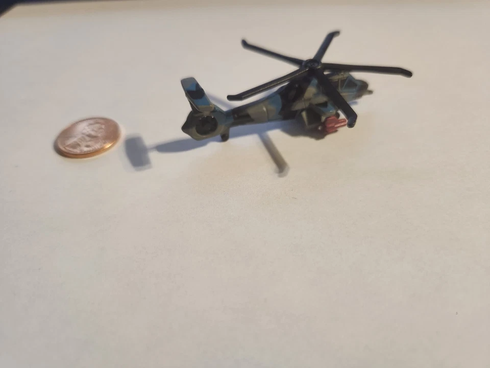 Micro Machines Military RAH-66 Comanche Helicopter Terror Troops VINTAGE Blue - Image 3 of 4