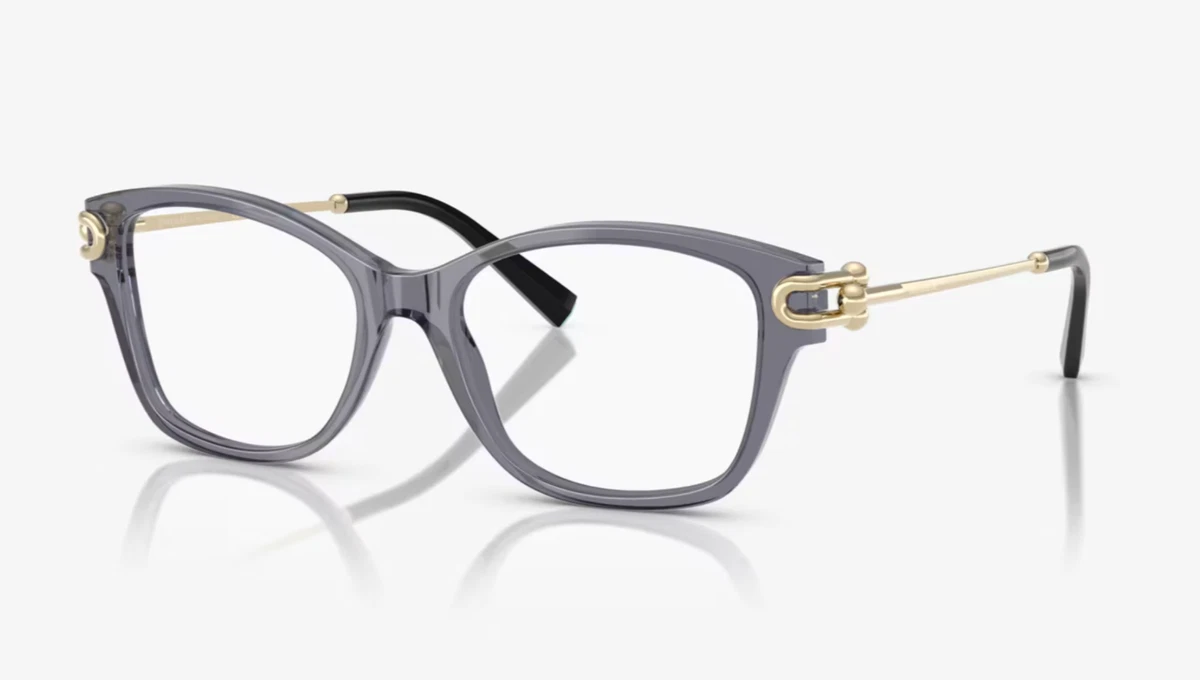 Tiffany & Co. Women\'s Deep Purple Rectangular Glasses Tiffany & Co. Women Purple Eyeglass Frames for sale | eBay main image 2