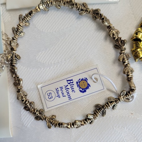 Lot of 13 pks Jewelry Making Mixed silver gold tones spacer beads chains earings - Picture 4 of 21