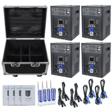 4Pack 750W Cold Spark Firework Machine DMX Stage Effect Wedding w/Road Case