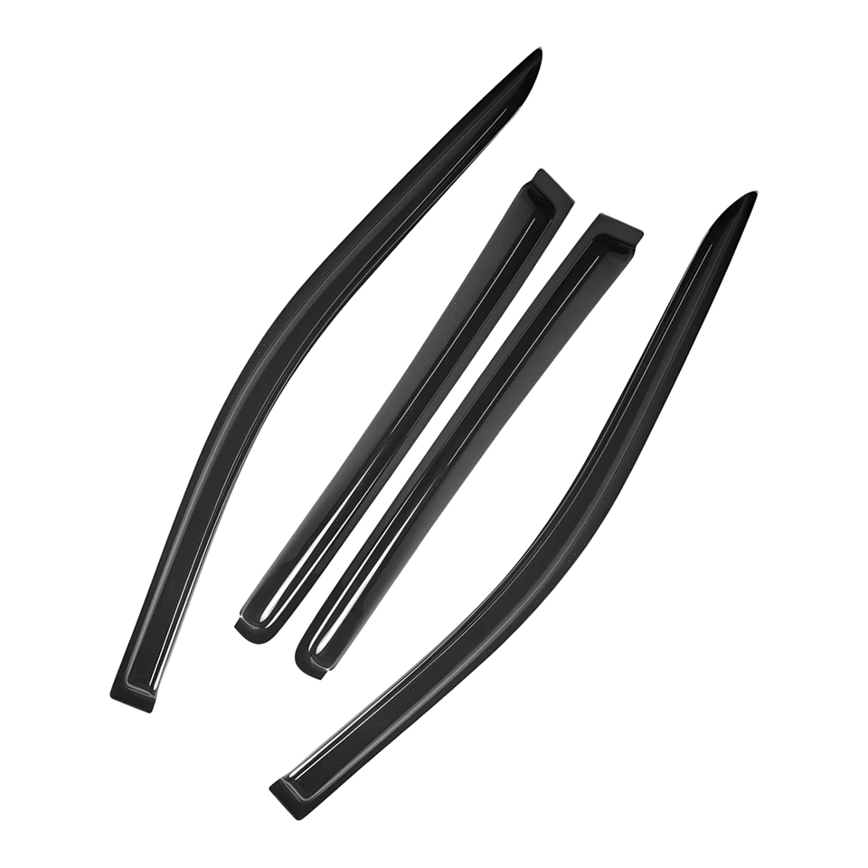 Jeep Compass 2017-2023 4 puertas visera ventana humo ventilación sombra lluvia protector solar Foto 3 de 4