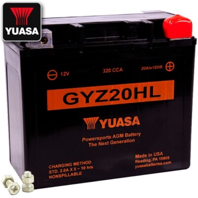 Batterie für CAN-AM Maverick 900 X RC Turbo RR  22 YUASA GYZ20HL AGM geschlossen