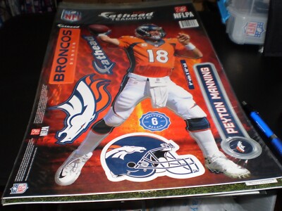 FatHead  TeamMates Denver Petyon Manning Throwing 9 Wide X 18Tall  Free Shipping