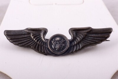 Vintage sterling silver WWII US Army Airforce Aircrew Wings Pin