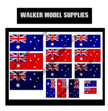 1/35 Echelle WW2 Australien Drapeau Sur 100% Coton Modèle / Diorama Militaire