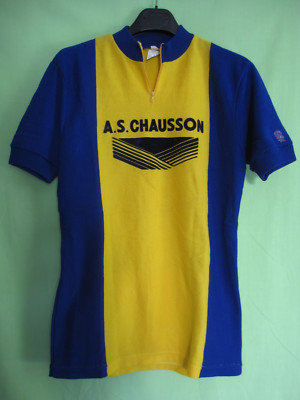 Maillot Cycliste vintage Tilt AS Chausson Cycles Acrylique 70'S jersey - 4 / L