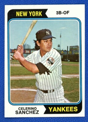 1974 Topps Baseball Set Break # 623 Celerino Sanchez New York