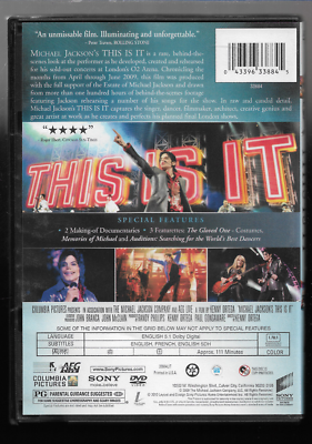 Michael Jacksons This Is It (DVD) | eBay
