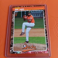 Josh James Baseball Card Long Island Ducks 2024  Atlantic League  Rare