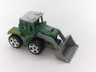 VINTAGE Matchbox by LESNEY 1976 No. 29 TRACTOR SHOVEL Green/ Mud Splat Used F154